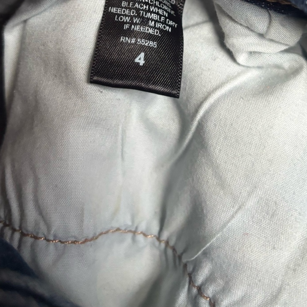 Blue Distressed Jean Shorts - Picture 3 of 3